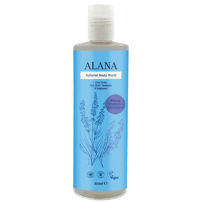 Natural Body Wash Relaxing English Lavender 500ml